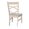 International Concepts Set of 2 Milano Chairs with Wood Seats, Unfinished C-316P - alternate 3